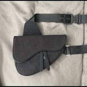 Black Dior Saddle Bag